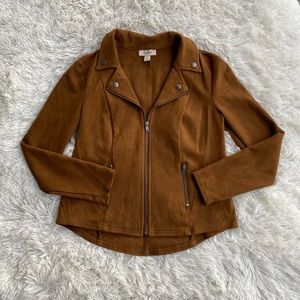 Style & Co Faux Suede Jacket